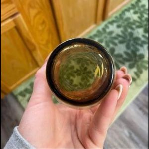 Vintage daisy goblets (gold)